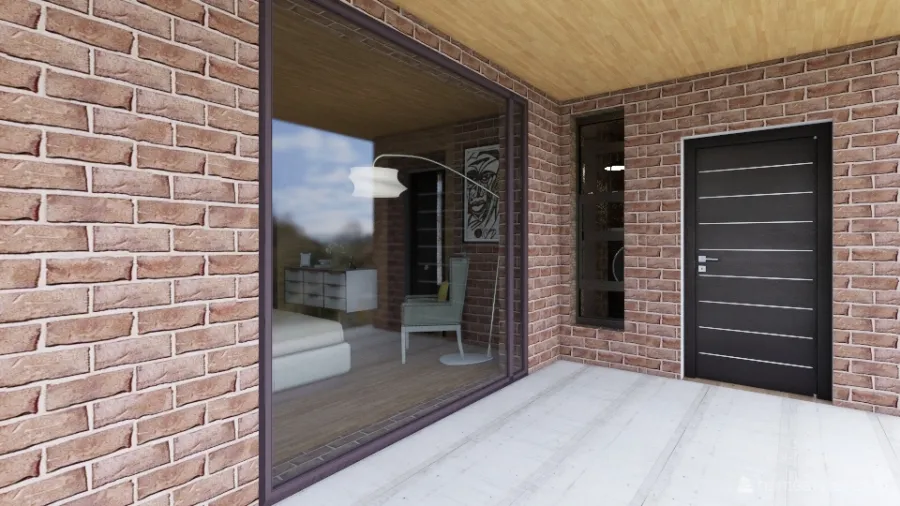 Modern Farmhouse Beige WoodTones TERRAZZA 3d design renderings