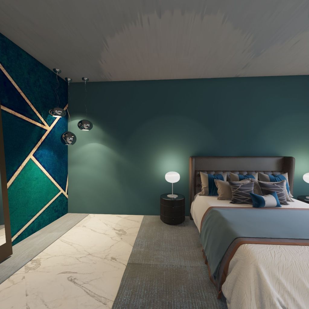 Bedroom Basement 3d design renderings