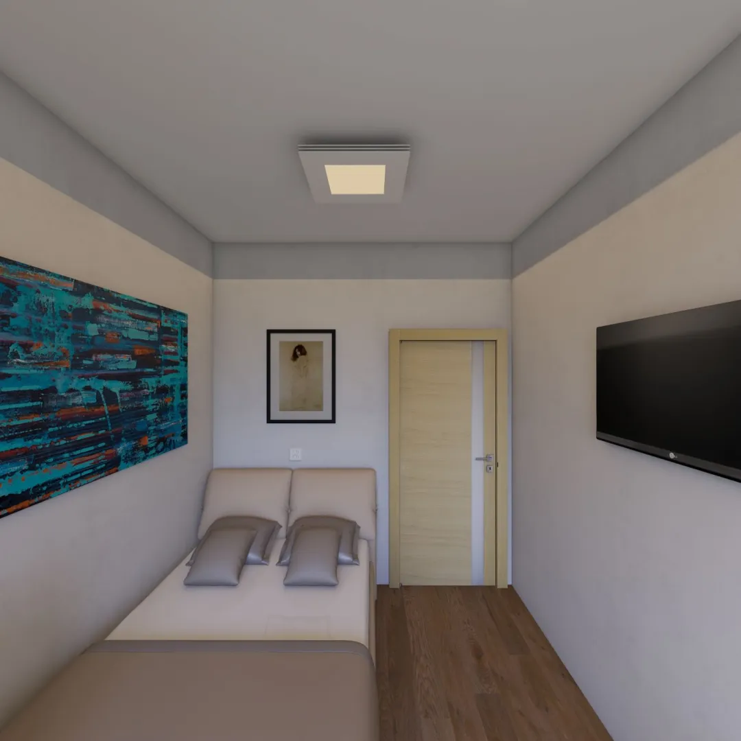 20ft Hotel Room 3d design renderings