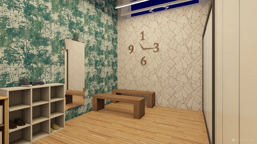 men`s locker room 3d design renderings