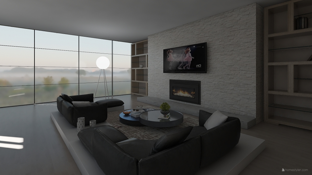 fireplace 3d design renderings