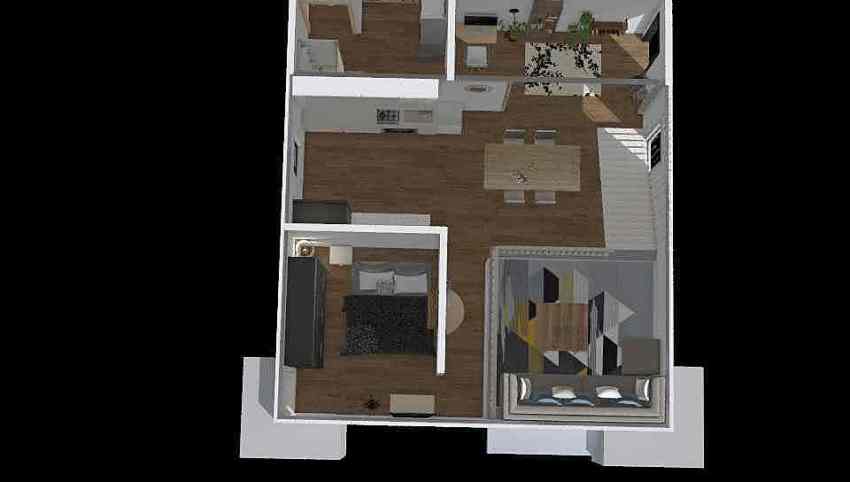 Apartment for Flight Attendants 3d design picture 83.31