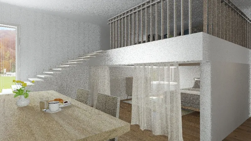 Apartment for Flight Attendants 3d design renderings