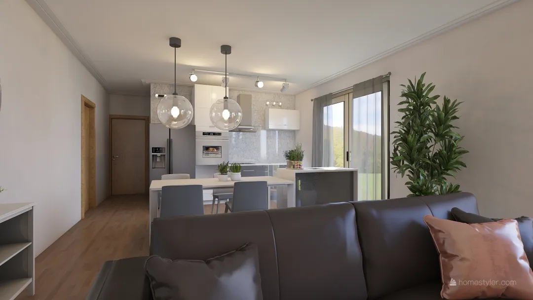Living e room 3d design renderings
