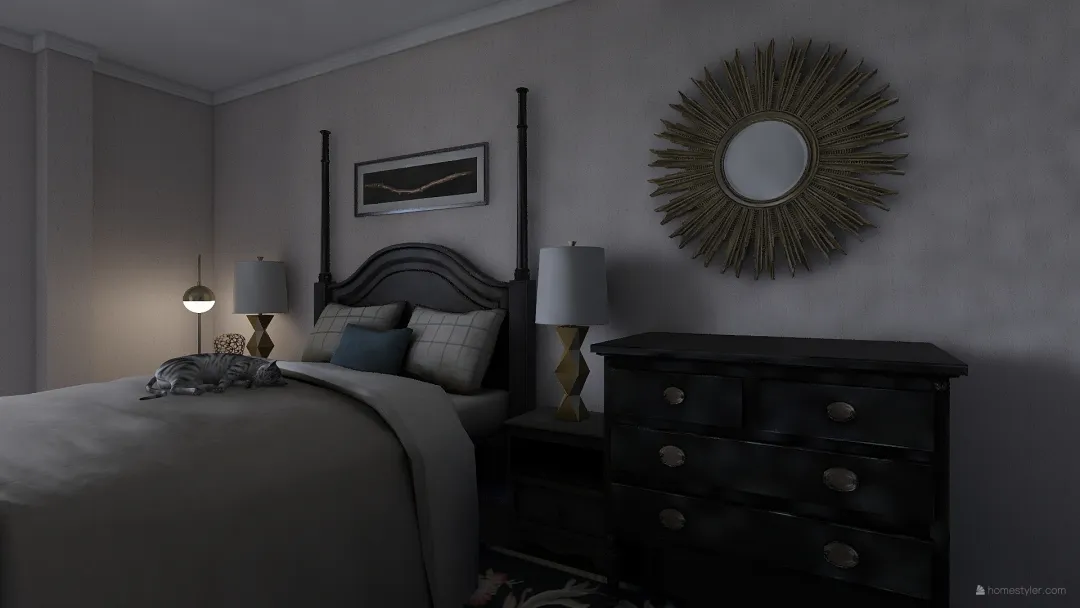 спальня для дины 3d design renderings