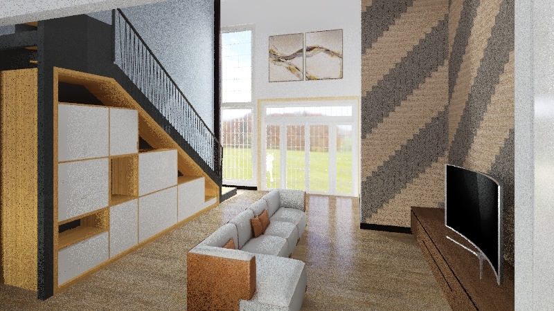 metalo karkaso namas 3d design renderings