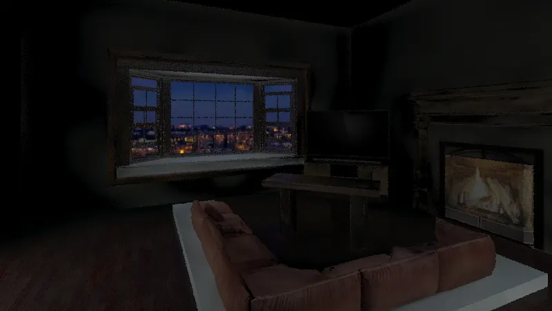 James's living room 3d design renderings