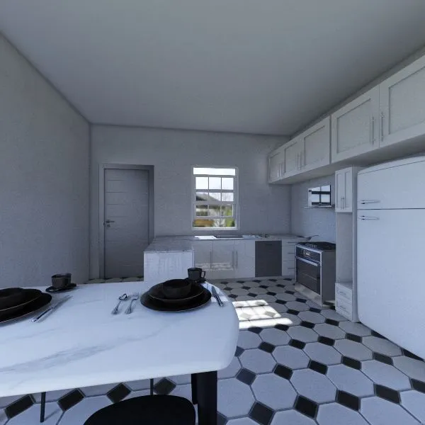 Projeto cozinha 3d design renderings