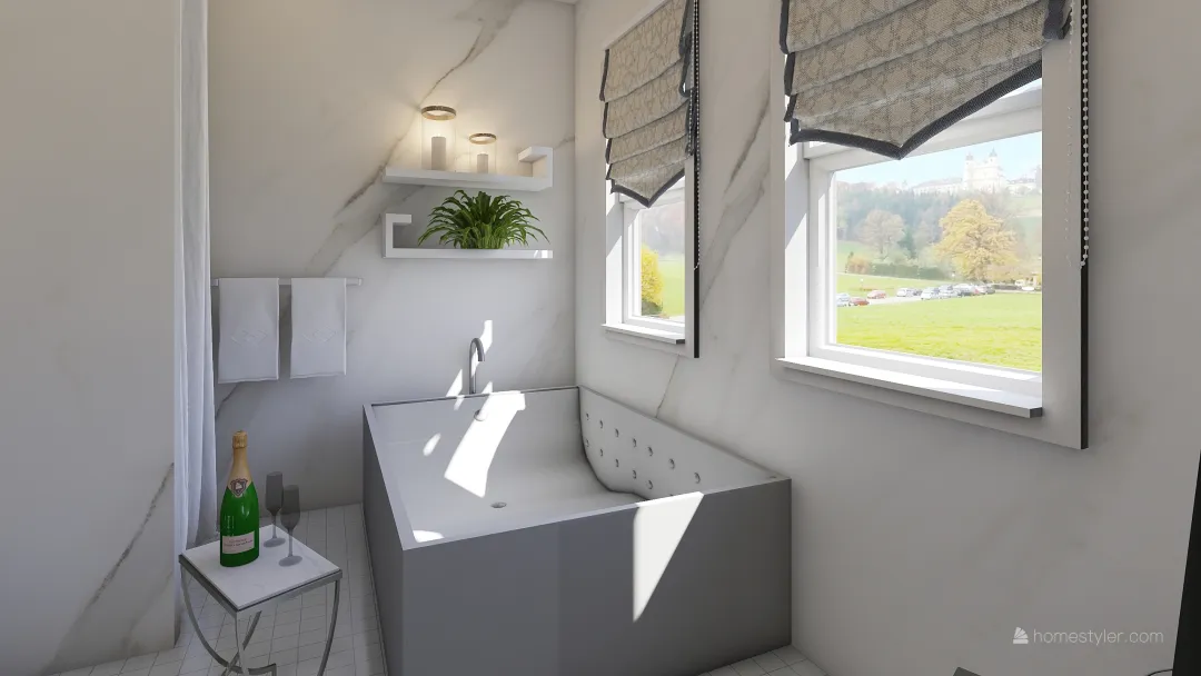 łazienka  koszarowa 3d design renderings