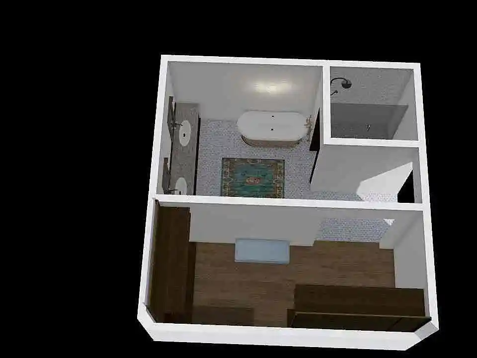 Strohacker Bathroom Remodel 3d design renderings