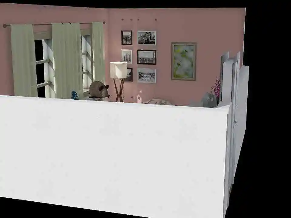 pink 3d design renderings