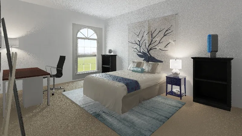Bedroom Layout 3d design renderings