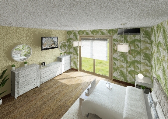 Hotel bedroom Design Rendering