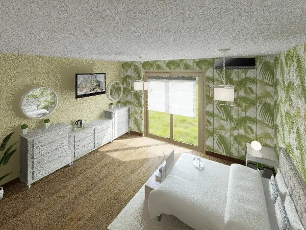 Hotel bedroom 3d design renderings