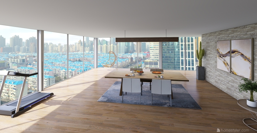 NYC apartment Interior Design Render