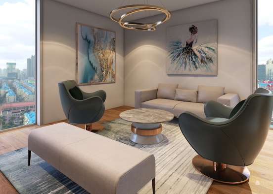 NYC penthouse Design Rendering