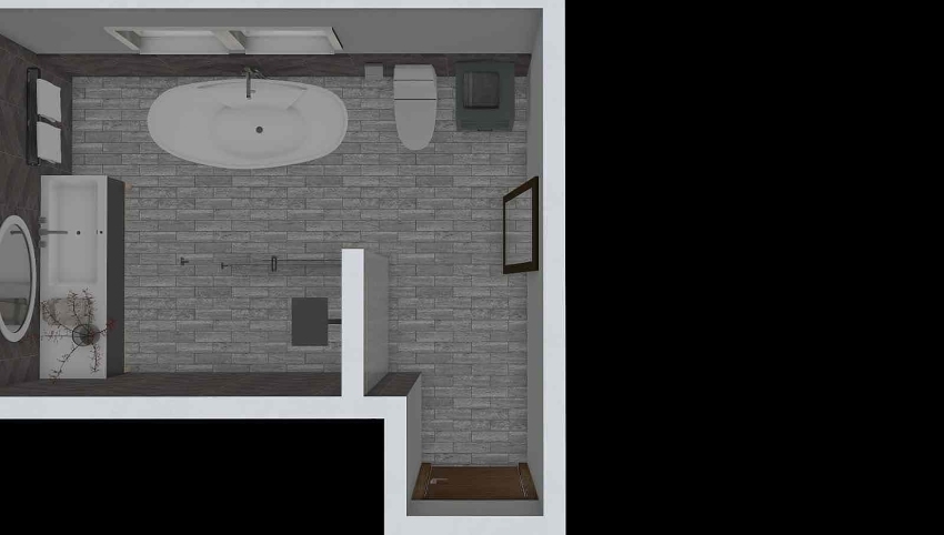 Julie master bathroom  - alternative  3d design picture 13.09