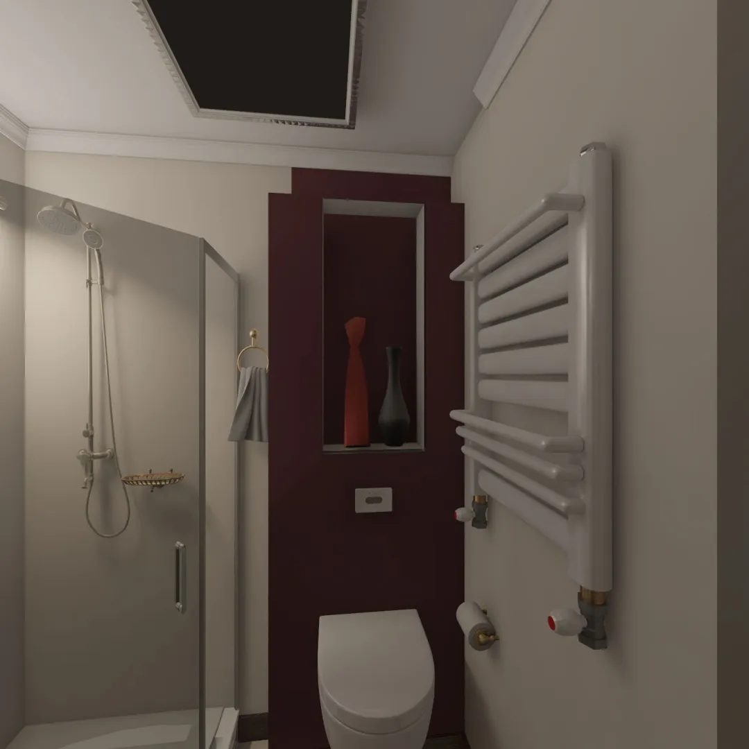 ванная 13-3 полотенцесушитель 3d design renderings