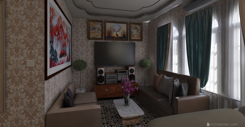 Olek House Interior Design Render