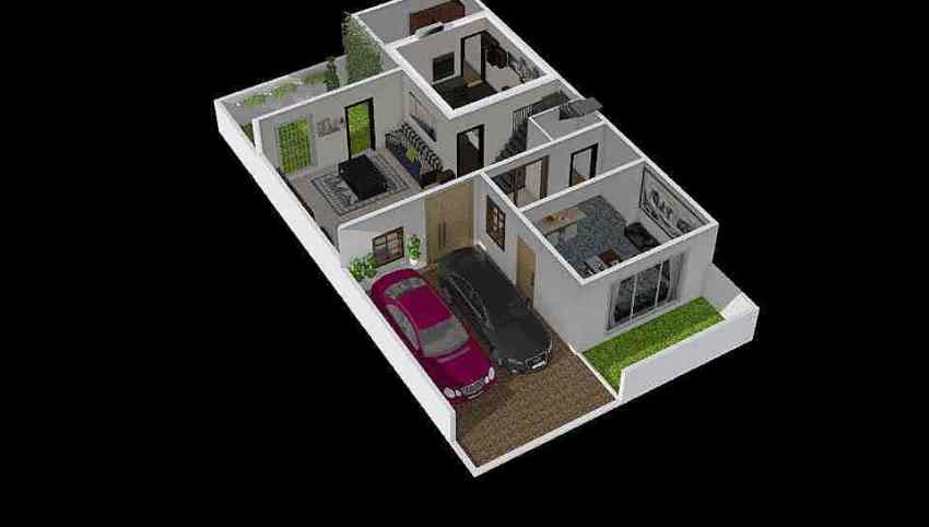 Small Traditional House  3d design picture 144.42