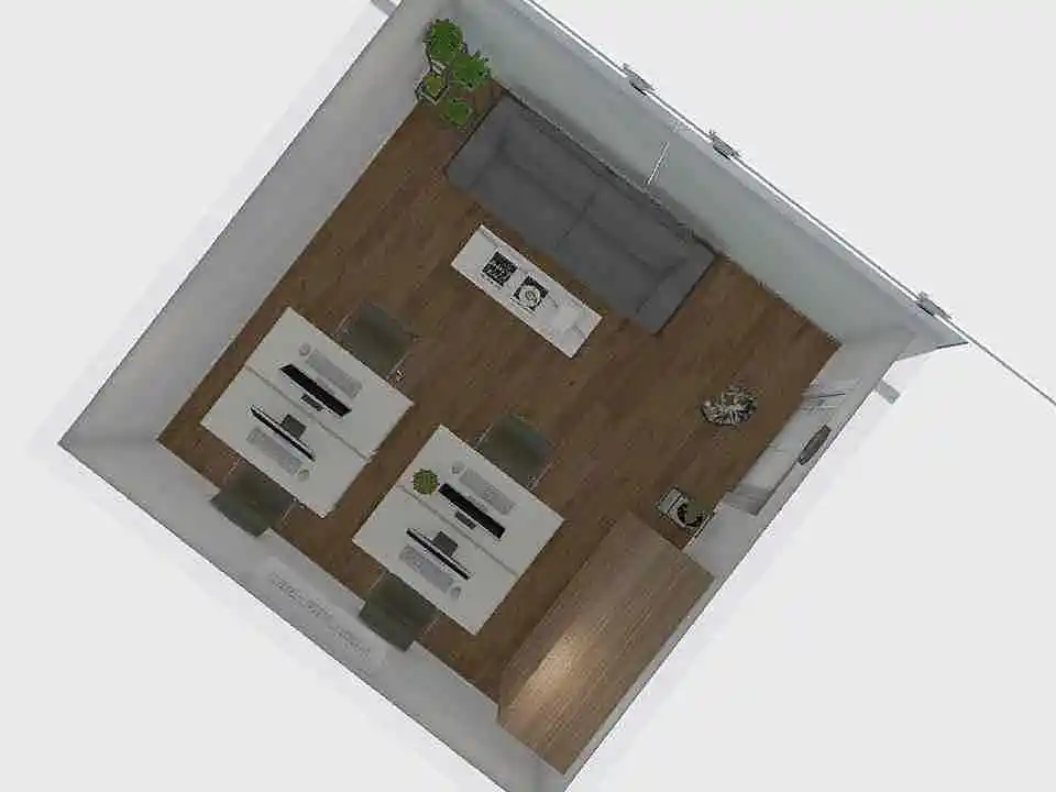 Office Mini 3d design renderings