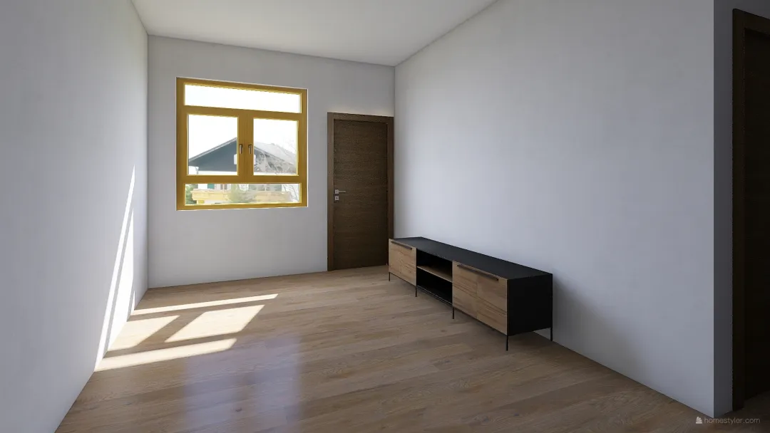 1 Bedroom apt (open plan) 3d design renderings