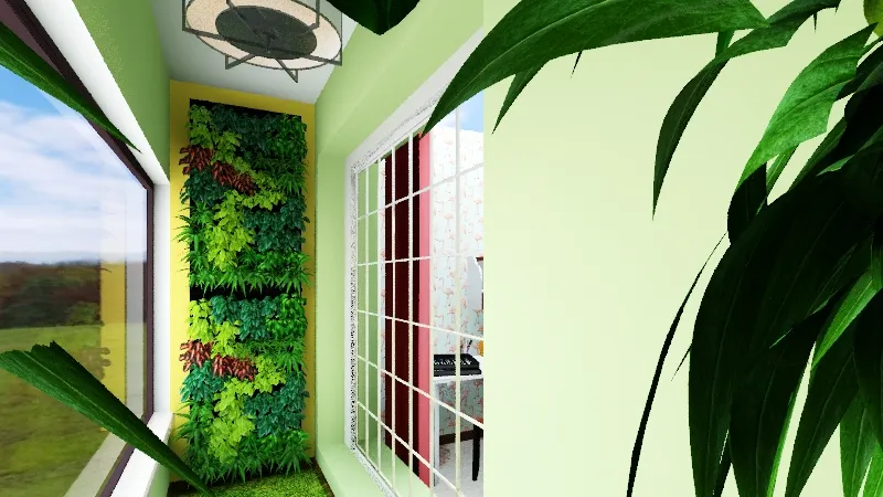 УРОК Мебель ,балкон из детской 3d design renderings