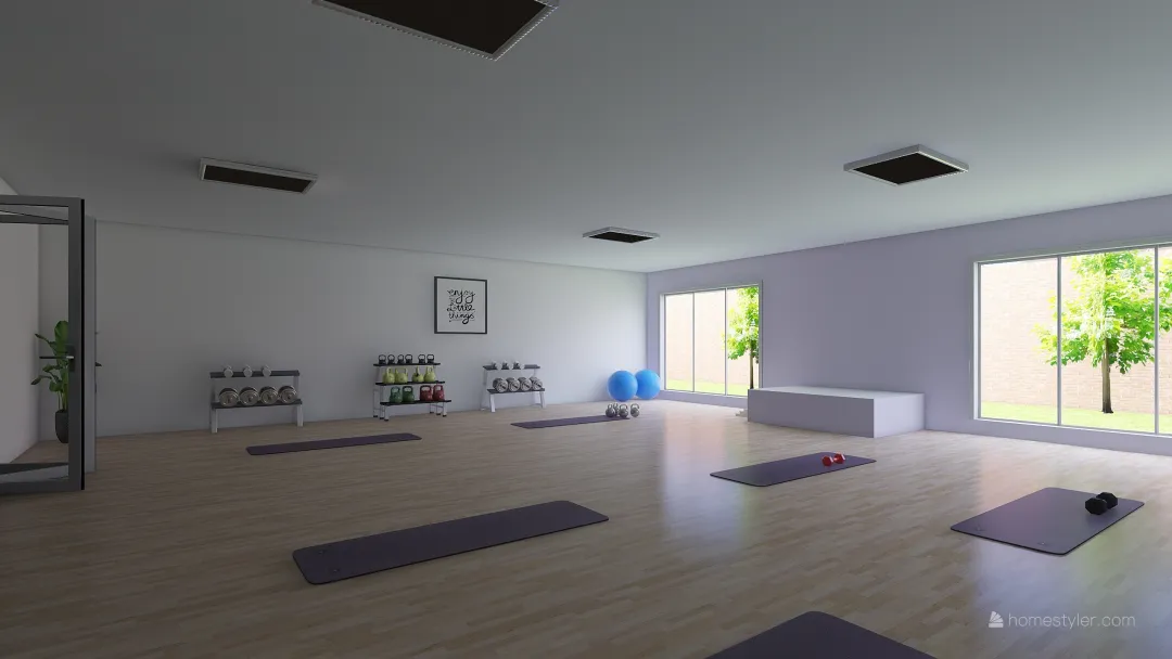 Yoga 3d design renderings