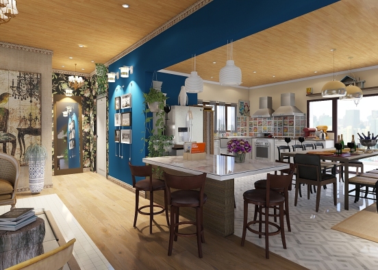 Expansion room kitchen, residence Design Rendering