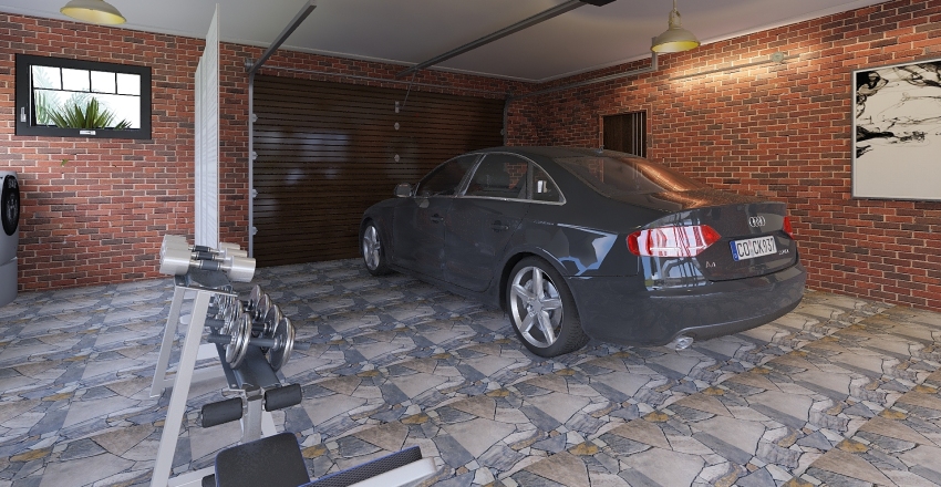 Diseño Industrial Interior Design Render