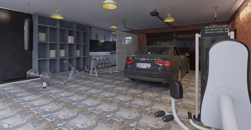 Diseño Industrial Interior Design Render