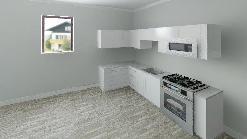 basement kitchen 3d design renderings