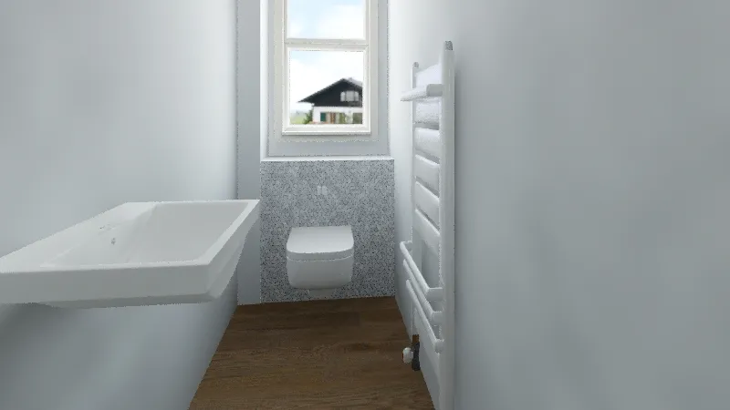 Gaeste WC Full 3d design renderings