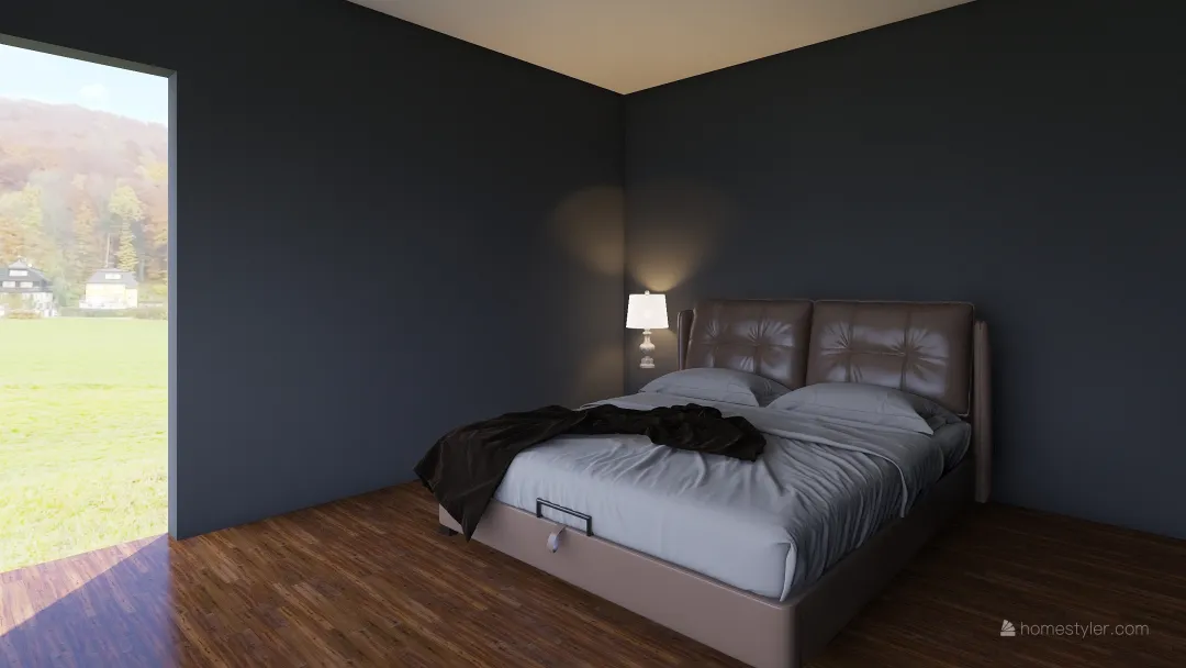 Actual Master Bedroom 3d design renderings