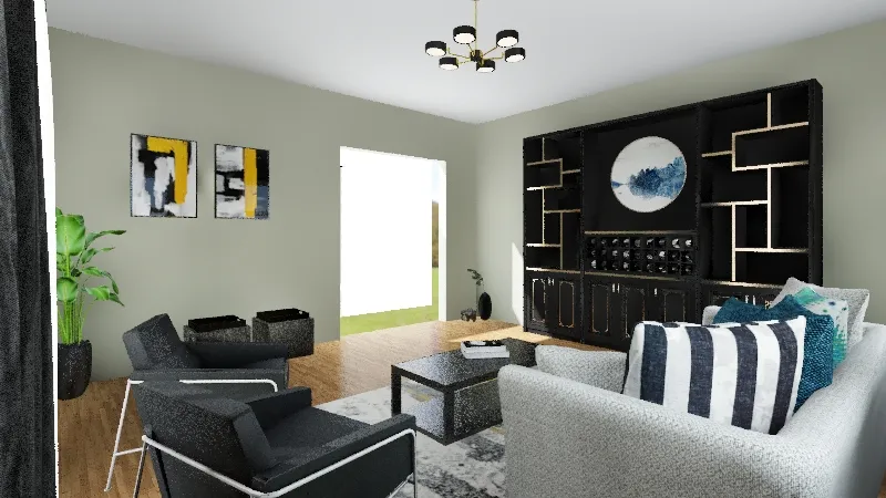 Planning the Living Area - DeShae W. 3d design renderings