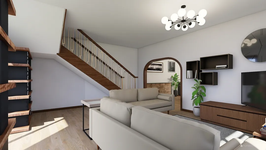 casa colonica piano terra 3d design renderings