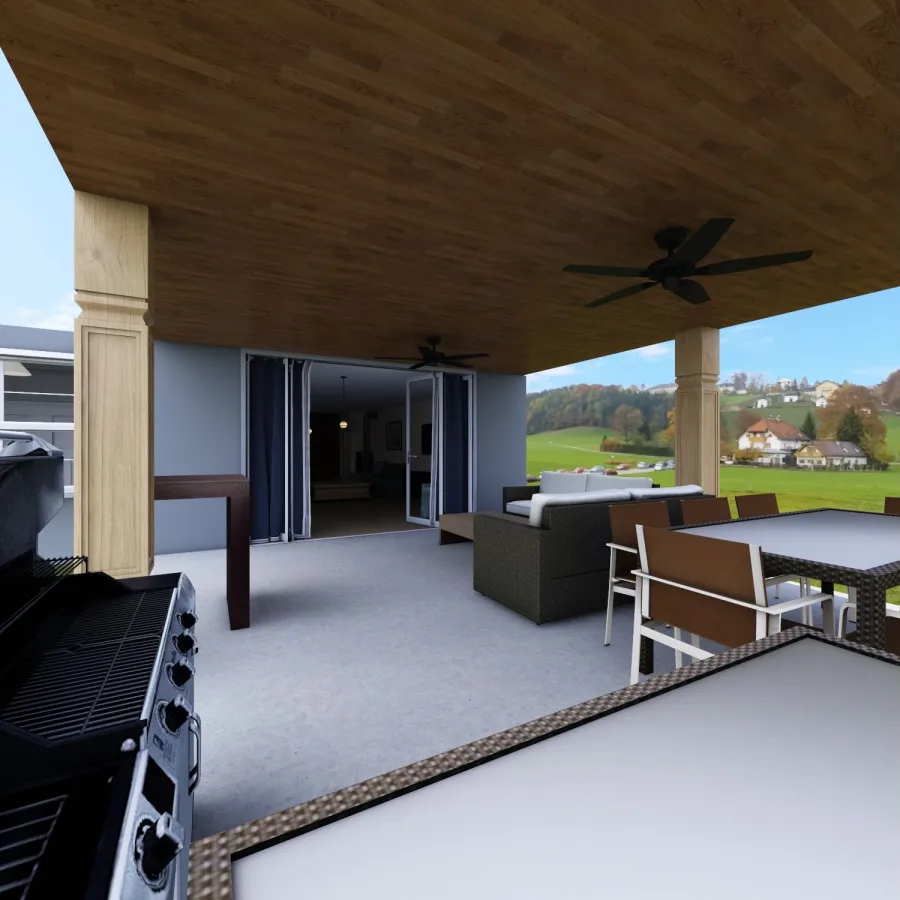 Outdoor Area 3d design renderings