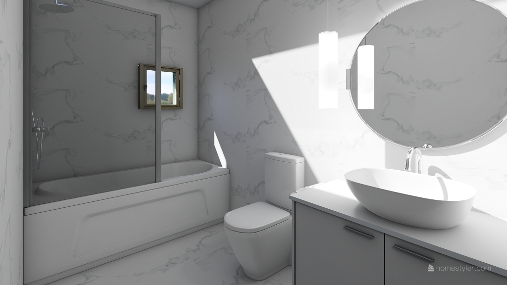Baño 2 Gran Alacant 3d design renderings