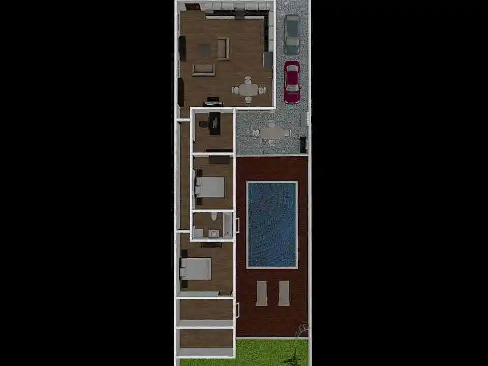 My House 01 3d design renderings