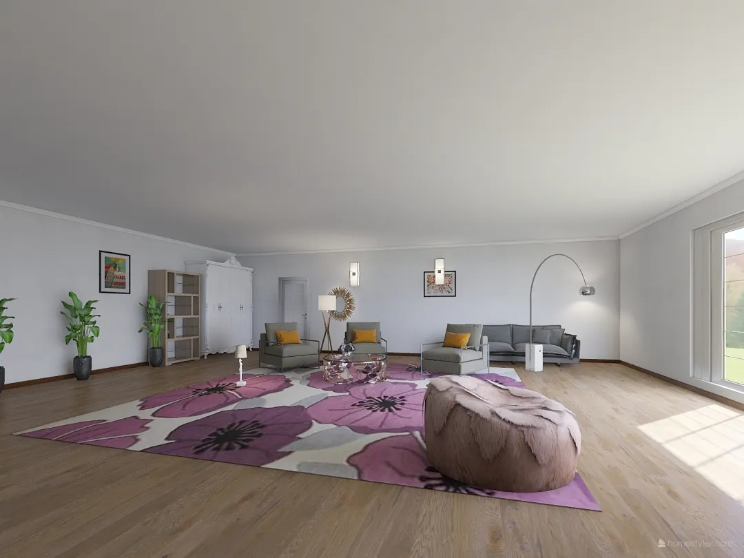 гостиная арт хаус 1 3d design renderings