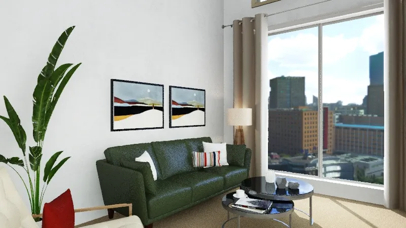 Alin's Living Room 3d design renderings