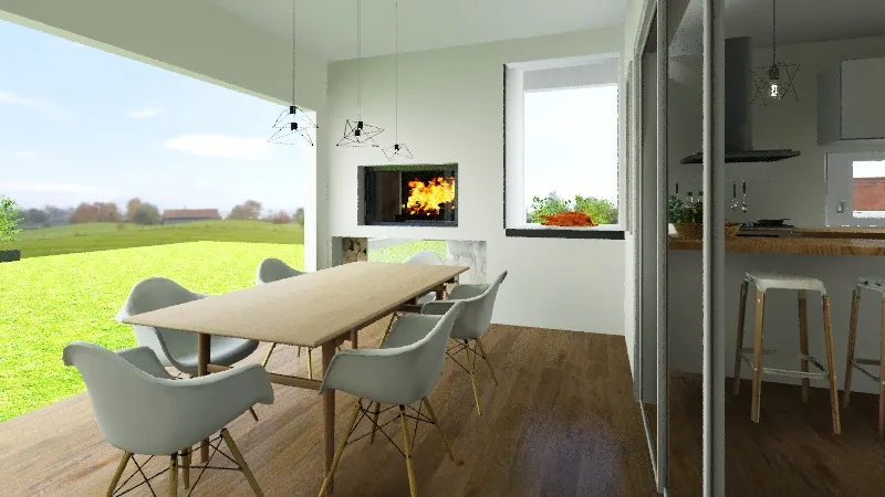 Casa moderna 3d design renderings