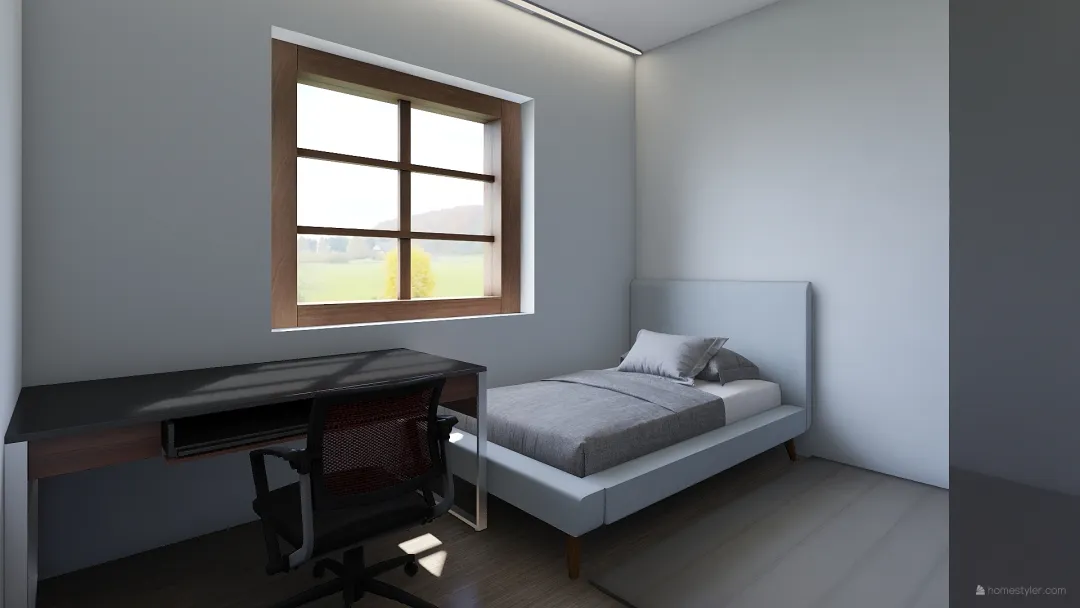 casa colonica piano primo 3d design renderings