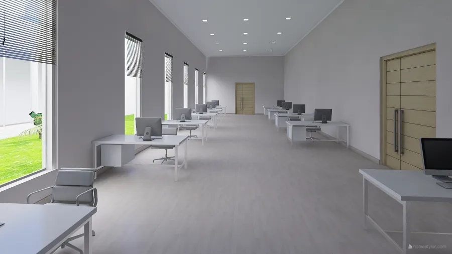 Working room 3d design renderings