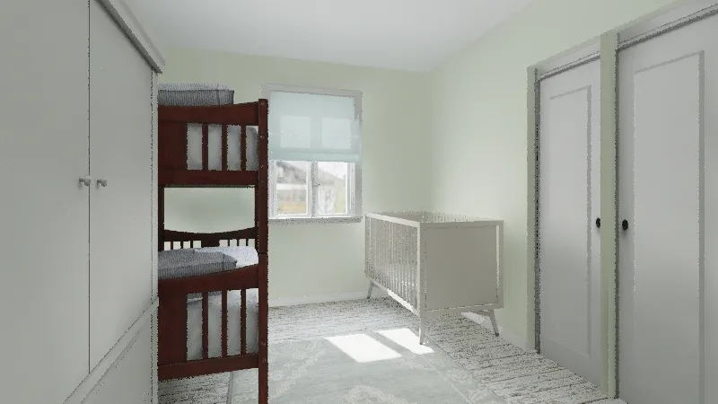 Future Second Bedroom 3d design renderings