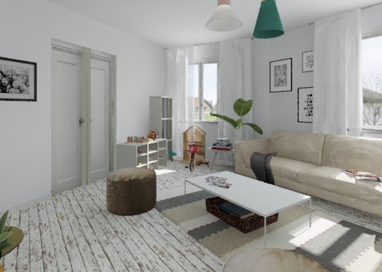 Nordic apartment Design Rendering