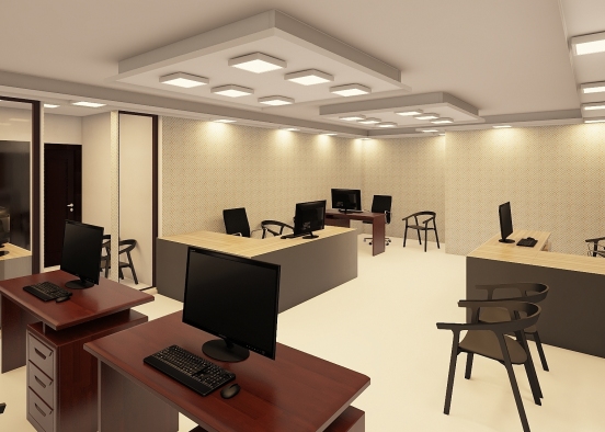 designing office Design Rendering