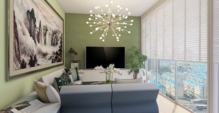 City Appartment Interior Design Render