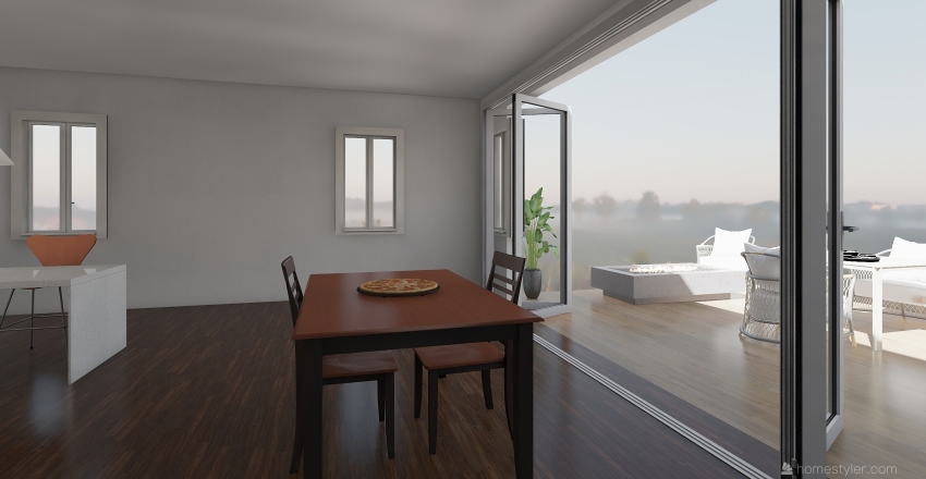 peachy pool paradise Interior Design Render