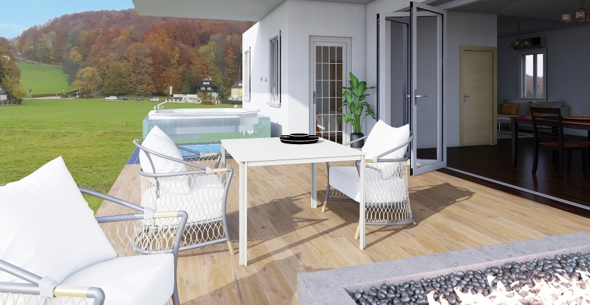 peachy pool paradise Interior Design Render